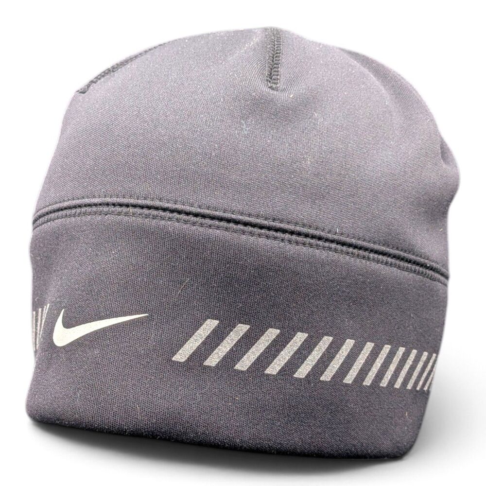 Nike Dri-FIT Reflective Running Beanie Skull Cap - Black
